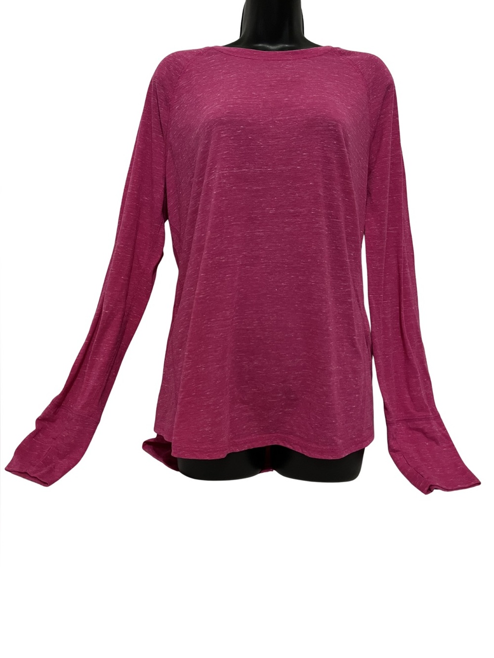 tek gear XL Hot Pink Long-Sleeve Crewneck Top